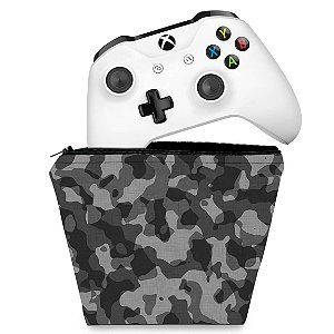 Capa Xbox One Controle Case - Camuflagem Cinza