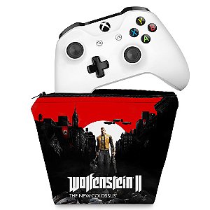 Capa Xbox One Controle Case - Wolfenstein 2 New Order