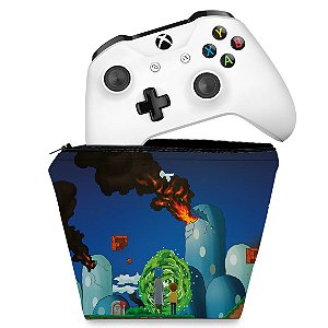 Capa Xbox One Controle Case - Rick And Morty Mario