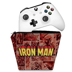 Capa Xbox One Controle Case - Homem de Ferro Comics