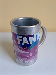CANECA ARTESANAL DE ALUMINIO COM ALÇA FANTA