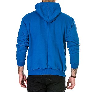 Blusa de Moletom Masculina Lisa Básica Casual com Capuz do P ao G1