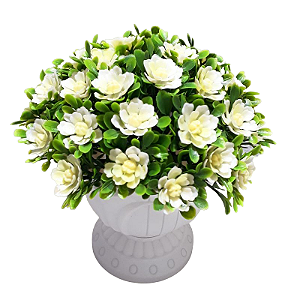 Plantas artificiais para decoração para casa, Vaso Grego +, Bucho Flores, Casa