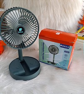 Ventilador portátil de mesa dobrável bateria longa angular ventilador de mesa de