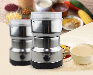 Moedor elétrico de grãos de café, pimenta seca, linhaça, arroz, sal, amendorim (