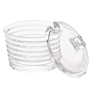 Açucareiro de Cristal de Chumbo Colmeia 10x10cm Lyor