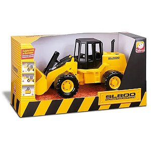 Máquina Carregadeira Trator SL800Infantil Escavadeira