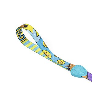 Guia Para Cachorro Tradicional Scooby-Doo FreeFaro 1,2m Verde e Azul - M