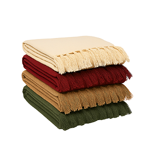 Manta Solid para Sofá de Algodão 1,40x1,80