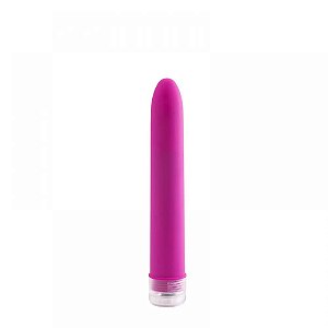 Vibrador Personal Com Textura Aveludada 17cm x 2,8cm - Pink