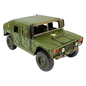 Miniatura Colecionável Carro Viatura Militar HMMWV Retrô Verito