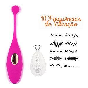 Vibrador Ovo Para Mulheres Controle Remoto Sem Fio