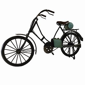 Miniatura Colecionável Bicicleta Preta 30cm Verito