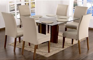 Capa de Cadeira Elástica  Avelã 04 Lugares