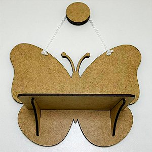 Nicho infantil Borboleta MDF cru prateleira