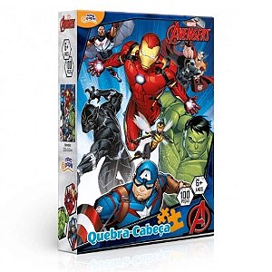 Quebra Cabeça 100 Peças Vingadores 8035