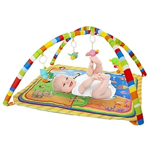 Tapete Interativo Na Selva Para Bebê Com Mobile Chocalho