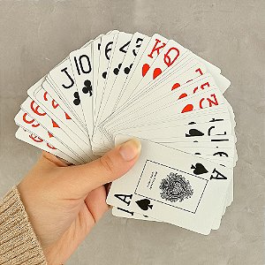 Kit Jogo De Baralho Plástico Lavável 54 Cartas SQ-3389