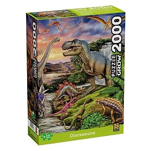 Puzzle 2000 Peças Dinossauros