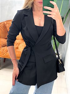 Max Blazer em Louis Twill Transpassado com Amarração Ref. 1933