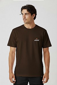 Camiseta Track Cor:Marrom;Tamanho:M