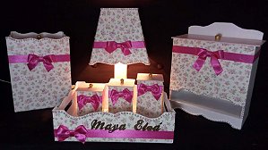 kit higiênico personalizado tema charmosa c/7 peças