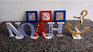 ENFEITE LETRAS DE NOME EM MDF