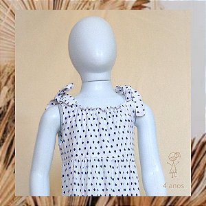 VESTIDO INFANTIL VERÃO BOHO CHIC/ TARDE DE VERÃO (V09/4A)