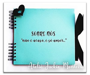 Álbum de Fotos e Scrapbooking Tiffany com texto M