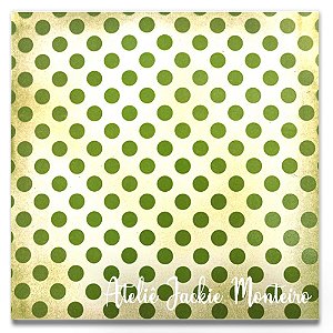 Papel MM Green Glitter Dot Noel