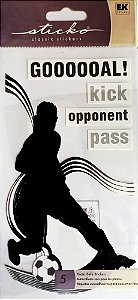 Adesivo Silhouette Soccer Male