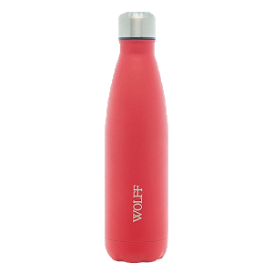 Garrafa Térmica de Aço Inox Parede Dupla Ice Vermelha 500ml - Wolff