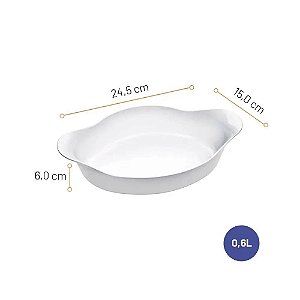 Assad Oval Peq 600ml Opaline 635917 Nadi