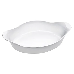 Assadeira Oval Branca Marinex Opaline de 1,85L