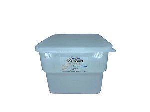 Organizador em Plástico Box Quadrado Branco 11,5L