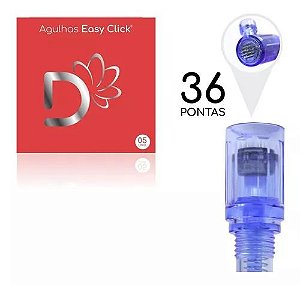 Agulha Easy Click C/mola 36 Pontas 0.20mm Cx C/5un Dermocamp