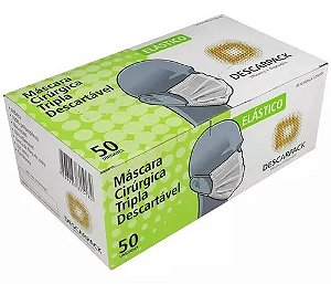 Máscara Cirúrgica Tripla Descartável Promoção Descarpack Epi