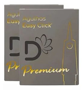 Kit 30 Agulha Easy Click Premium 1rl 0.30mm Dermocamp Anvisa
