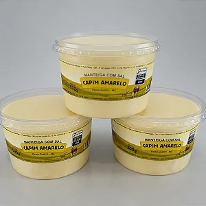 Manteiga Pura Artesanal 200g ( COM SAL ) Serra Da Mantiqueira CAPIM AMARELO