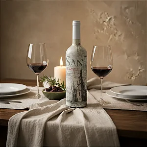 Vinho Tinto Meio Seco Santo Red de Tintas Carménère & Syrah 2020 - 750ml