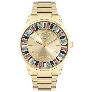 RELÓGIO EURO STONES DOURADO - EU2035YTQ/4D