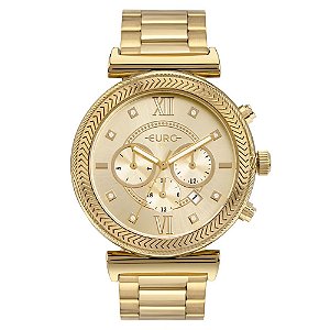 RELÓGIO EURO BIG CASE DOURADO - EUJP25AV/4D