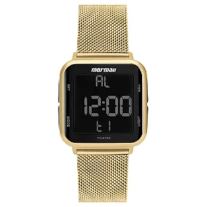Relógio digital Mormaii dourado e rose digi mo6600ah/8d