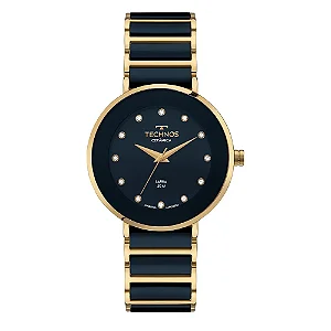Relógio Technos Feminino Ceramic Sapphire Dourado 2035LMM/1A