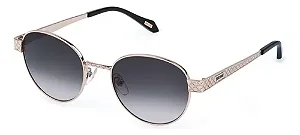 Oculos De Sol Justcavalli Sjc181 Redondo Cinza Azulado