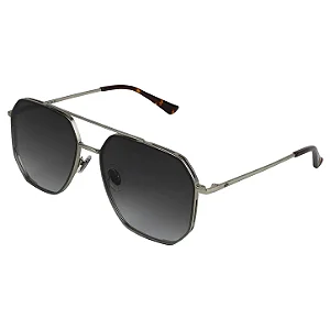 Óculos Solar Mormaii M0148g0833 Prata Fosco Lente Cinza Degradê