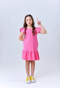 Vestido Infantil Menina Rosa