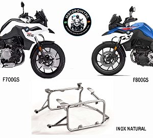 SUPORTE BAUS LATERAIS BMW F750 GS / F800 GS PREMIUM INOX