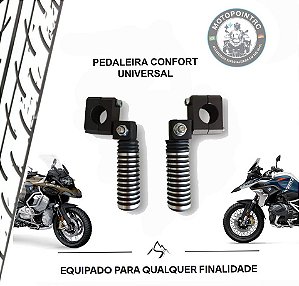 PEDALEIRA CONFORT APOIO DE DESCANSO PARA PERNA BMW R1200GS/1250GS E ADV