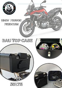 BAÚ 58L TOP CASE SUPERIOR TRASEIRO BMW F850 GS PREMIUM